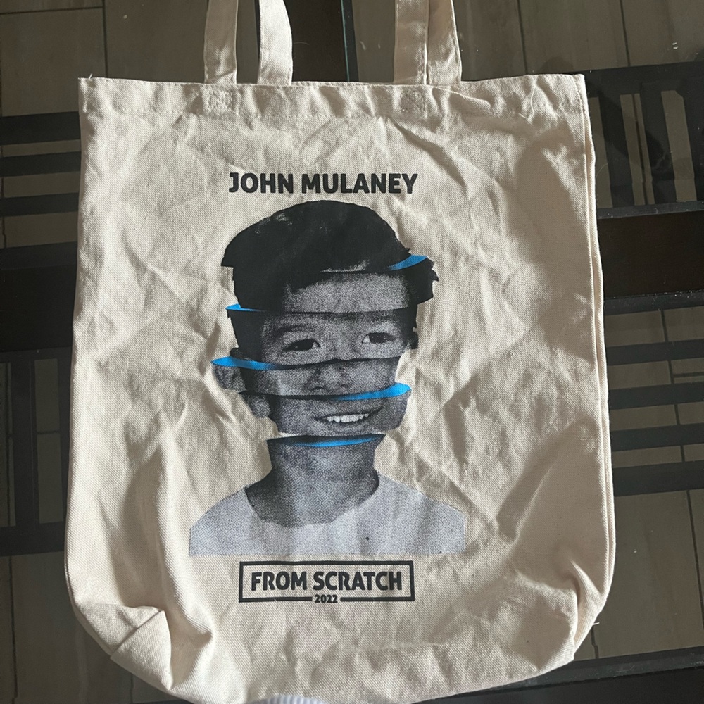 John Mulaney Canvas Tote Bag - Cream